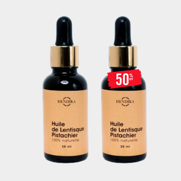 Huile 100% Naturelle De Lentisque Pistachier - 30ml - Purifiante, Décongestionnante - Maroc