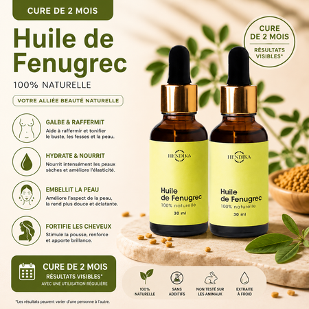 Huile de fenugrec 100% naturelle