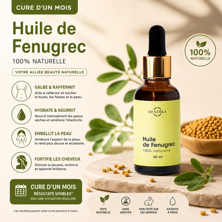 Huile de fenugrec 100% naturelle